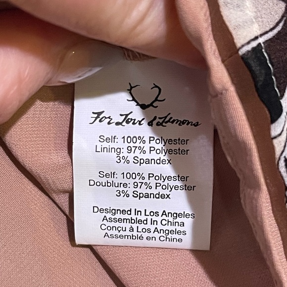 For Love and Lemons Gracie Mini Dress Cream Floral - Picture 8 of 10